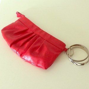 Stylish Red Wristlet Bag